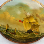 A Grand Maritime Treasure — One-of-a-Kind Vintage Sailing Ship Oil Painting - Vintage Oil Painting - Arden Gallery
