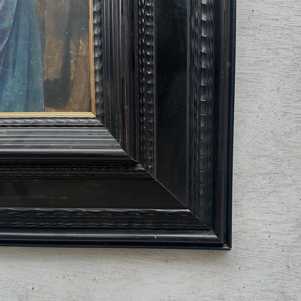 Antique Style Madonna Religious Painting, Framed Christian Sacred Art in Renaissance Style - Vintage Oil Painting - Arden Gallery