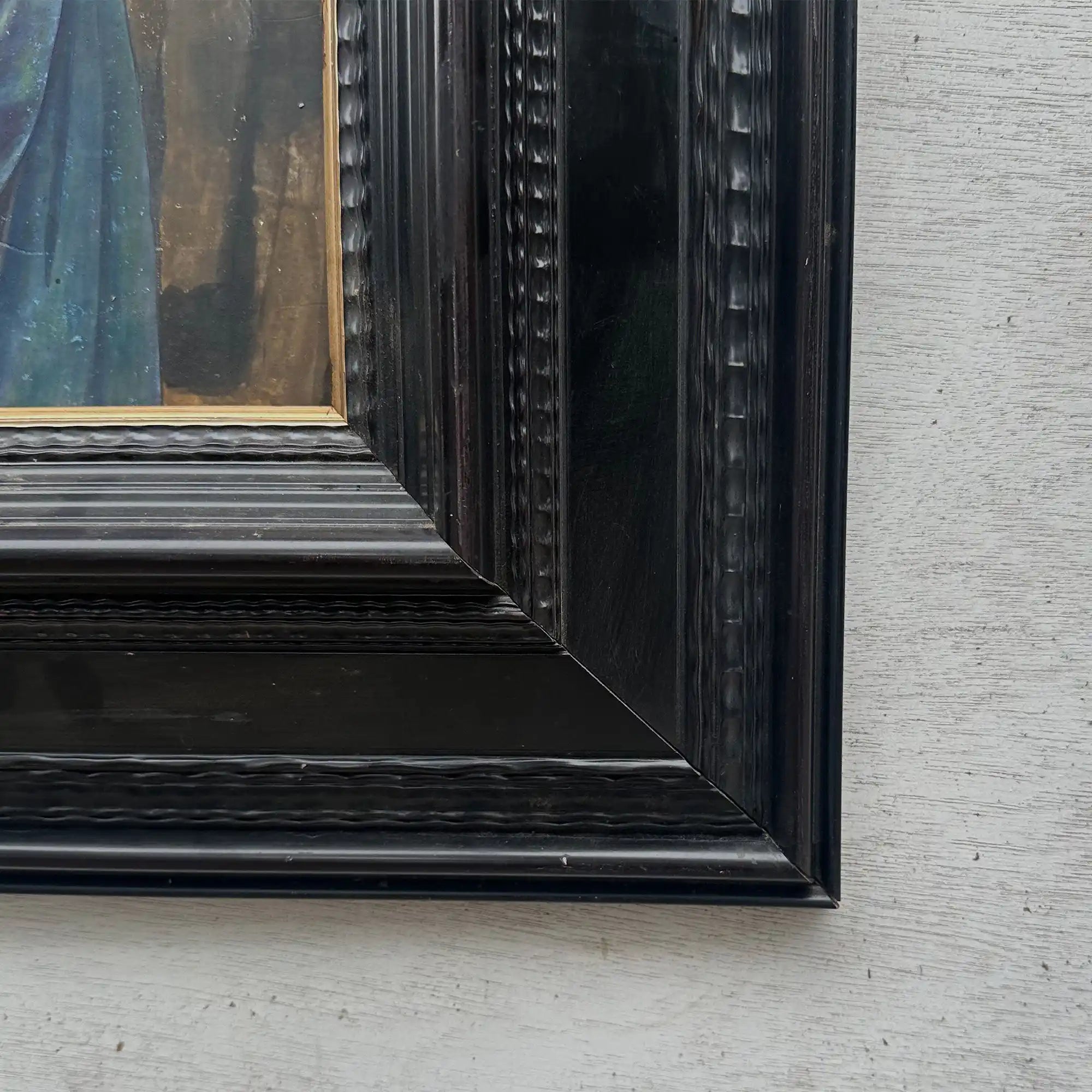 Antique Style Madonna Religious Painting, Framed Christian Sacred Art in Renaissance Style - Vintage Oil Painting - Arden Gallery
