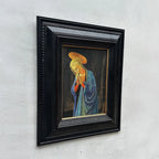 Antique Style Madonna Religious Painting, Framed Christian Sacred Art in Renaissance Style - Vintage Oil Painting - Arden Gallery