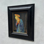 Antique Style Madonna Religious Painting, Framed Christian Sacred Art in Renaissance Style - Vintage Oil Painting - Arden Gallery