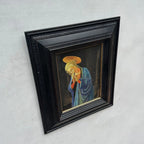 Antique Style Madonna Religious Painting, Framed Christian Sacred Art in Renaissance Style - Vintage Oil Painting - Arden Gallery