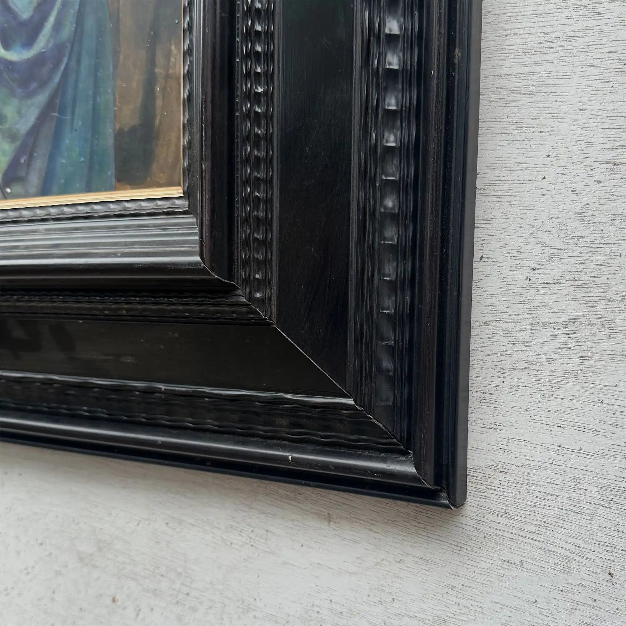 Antique Style Madonna Religious Painting, Framed Christian Sacred Art in Renaissance Style - Vintage Oil Painting - Arden Gallery