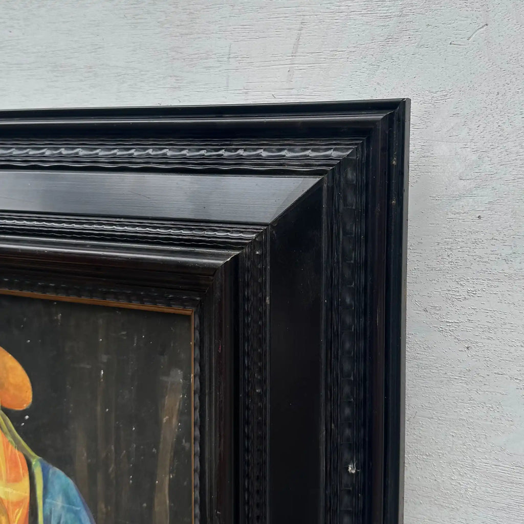 Antique Style Madonna Religious Painting, Framed Christian Sacred Art in Renaissance Style - Vintage Oil Painting - Arden Gallery
