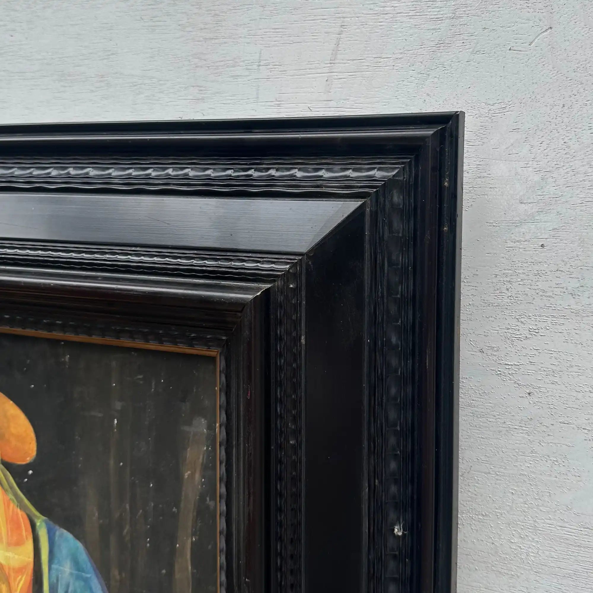 Antique Style Madonna Religious Painting, Framed Christian Sacred Art in Renaissance Style - Vintage Oil Painting - Arden Gallery