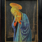 Antique Style Madonna Religious Painting, Framed Christian Sacred Art in Renaissance Style - Vintage Oil Painting - Arden Gallery