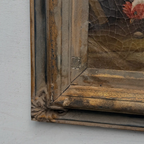 Circa 1900 Original Farm Poultry Oil Painting, Antique Animal Artwork, Framed - Vintage Oil Painting - Arden Gallery