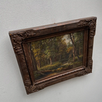 Classical European Woodland Painting, Rustic Forest Nature Landscape Art - Vintage Oil Painting - Arden Gallery