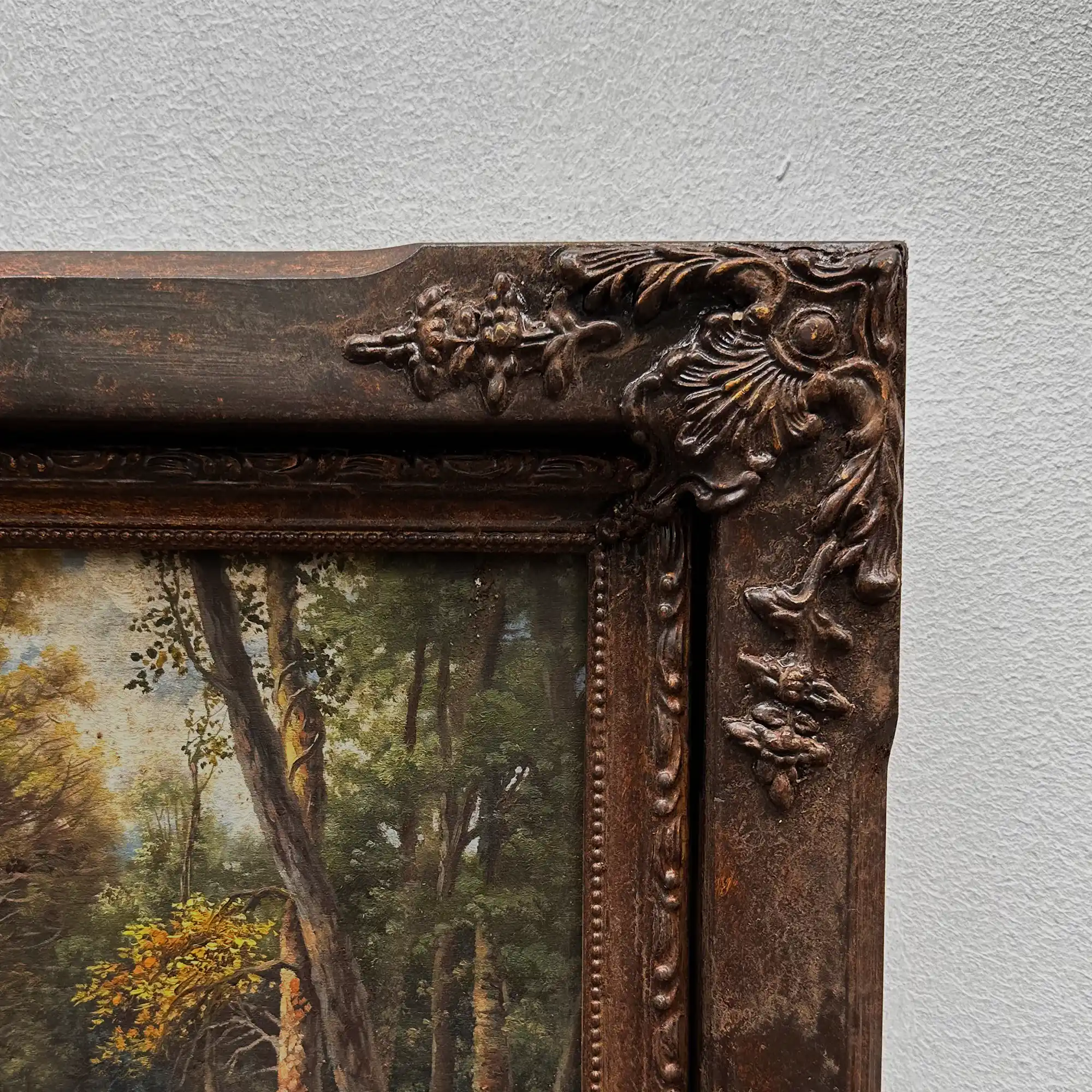 Classical European Woodland Painting, Rustic Forest Nature Landscape Art - Vintage Oil Painting - Arden Gallery