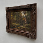Classical European Woodland Painting, Rustic Forest Nature Landscape Art - Vintage Oil Painting - Arden Gallery