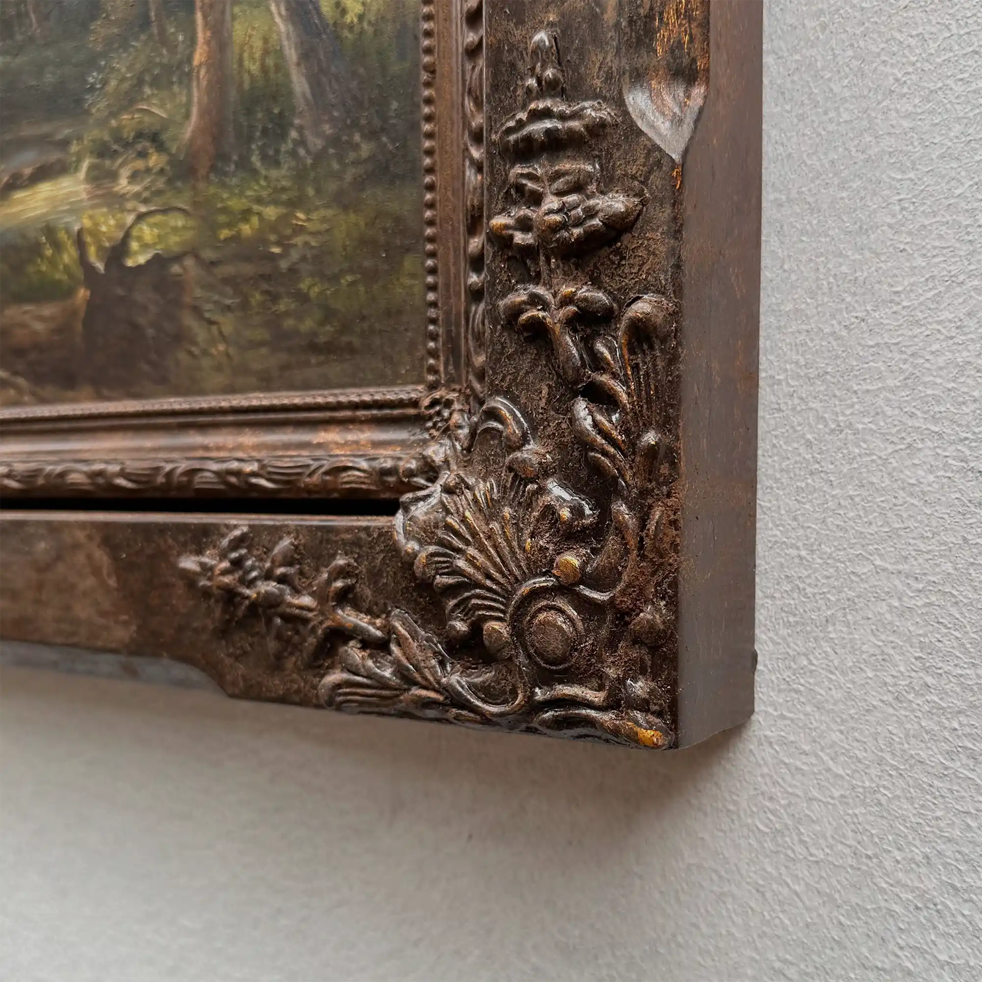 Classical European Woodland Painting, Rustic Forest Nature Landscape Art - Vintage Oil Painting - Arden Gallery