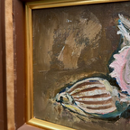 Hand-Painted Oil Painting – Original Artwork by Katsuyama, Period Original Frame Included - Vintage Oil Painting - Arden Gallery