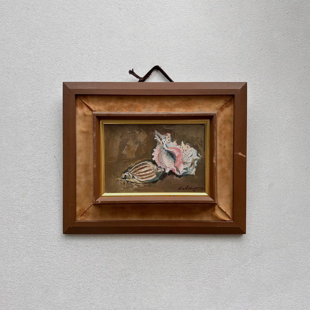 Hand-Painted Oil Painting – Original Artwork by Katsuyama, Period Original Frame Included - Vintage Oil Painting - Arden Gallery