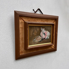 Hand-Painted Oil Painting – Original Artwork by Katsuyama, Period Original Frame Included - Vintage Oil Painting - Arden Gallery