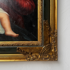 Madonna and Child painting | Vintage religious oil painting | Late 20th-century artwork
