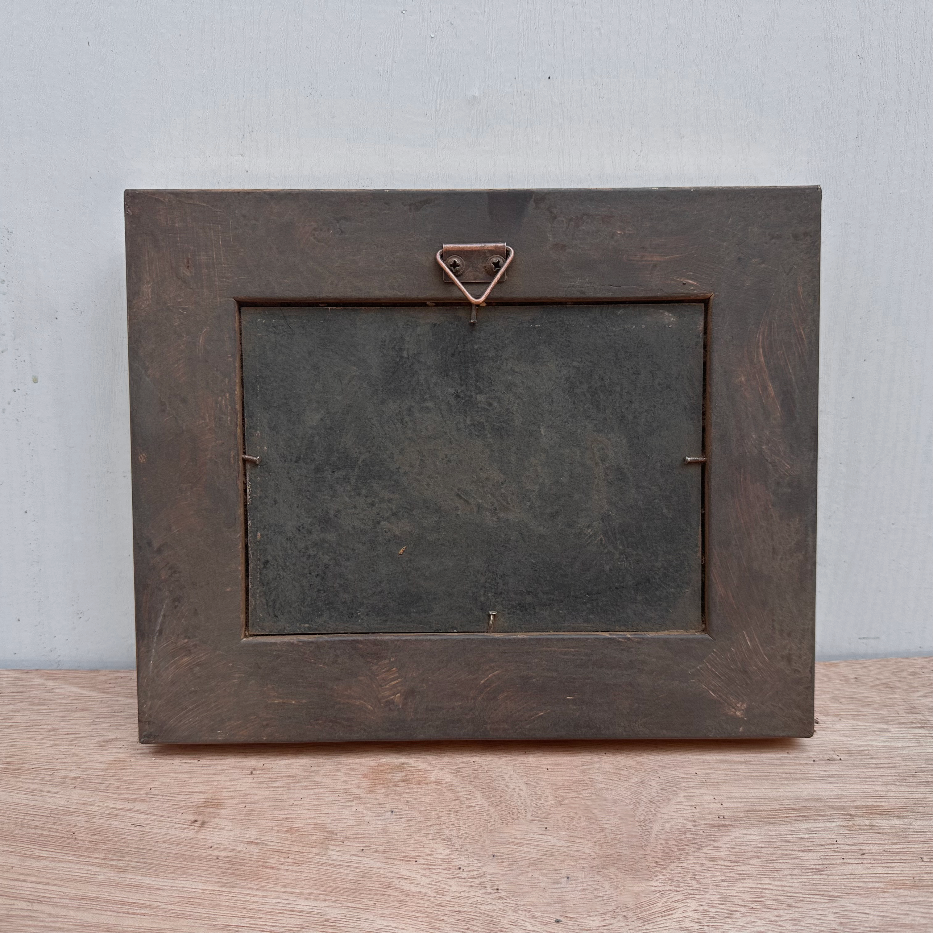 Vintage Horse Oil Painting | Baroque Carved Gold Frame | Mid-20th Century Artwork 26x21cm