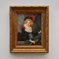 Vintage Gilded Carved Frame | Lady Portrait Hand-Painted Oil Painting 48x58cm