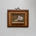 Hand-Painted Oil Painting – Original Artwork by Katsuyama, Period Original Frame Included