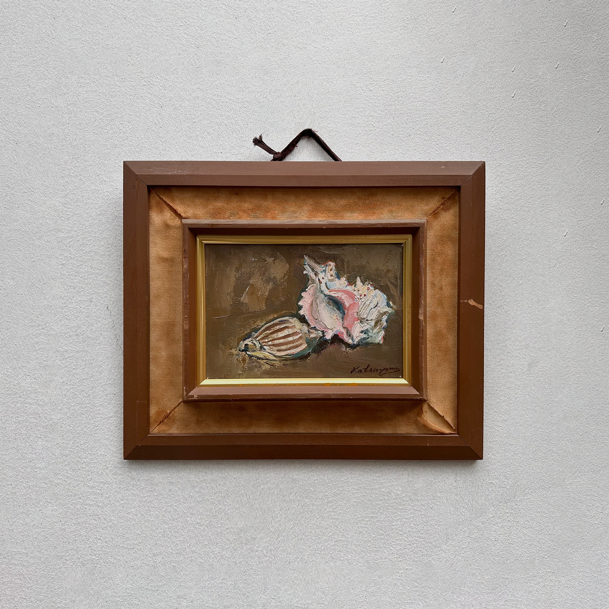 Hand-Painted Oil Painting – Original Artwork by Katsuyama, Period Original Frame Included