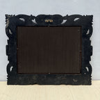 Christ Bearing the Cross | Vintage Religious Oil Painting | Bronze-Gold Frame | 21.5×17.5in