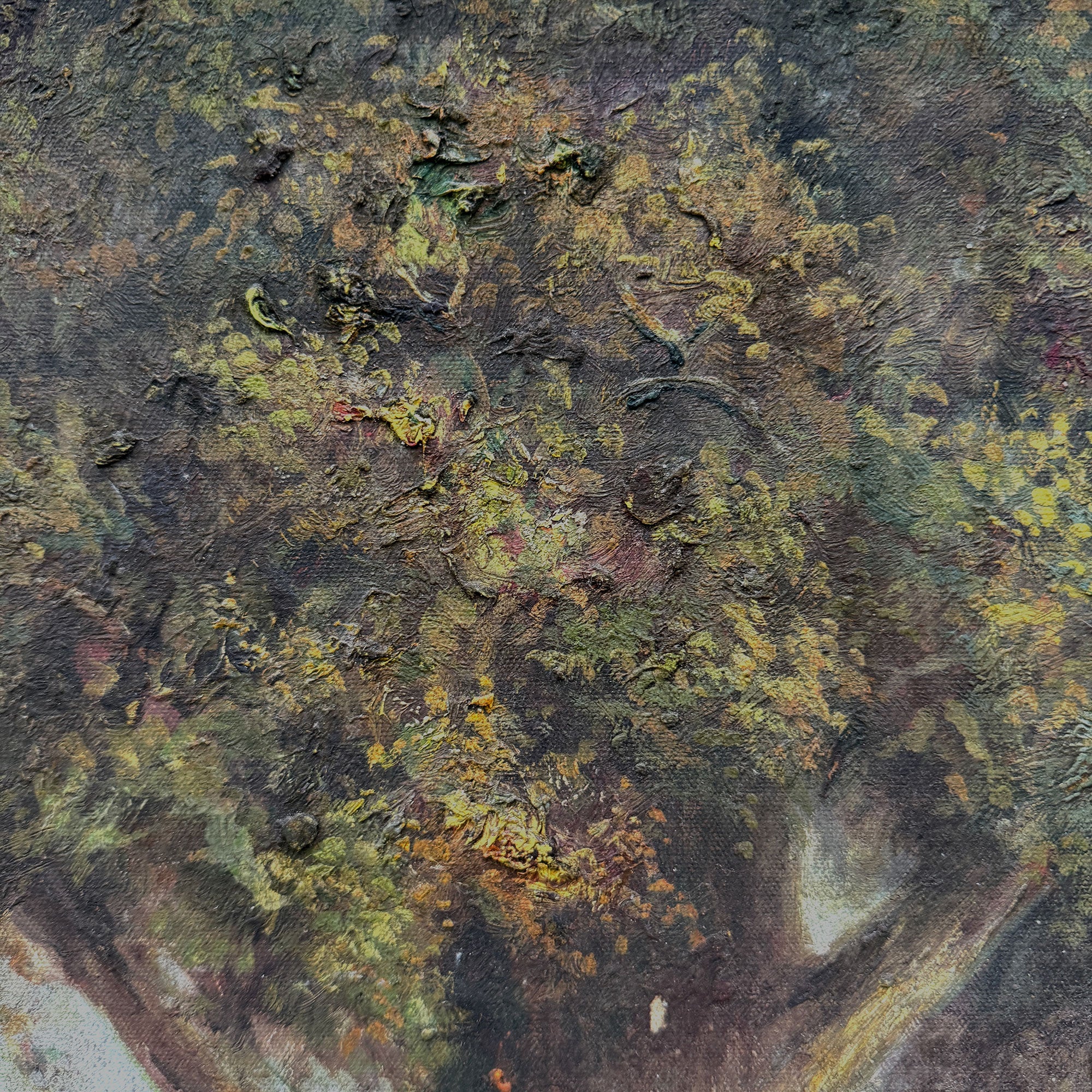 By the Still Water | Vintage Pastoral Landscape Oil Painting | Dark Wood Frame | 20.1×26.4in