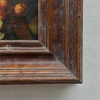 Original Classical Fruit Still Life Hand-Painted Oil Painting in Heavy Dark Wood Frame  (with Frame 43 x 38 cm) - Vintage Oil Painting - Arden Gallery