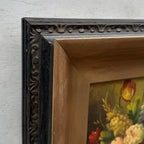 Original Framed Classical Floral Still Life Oil Painting, Vintage Flower Bouquet Art  (with Frame 37 x 42 cm ) - Vintage Oil Painting - Arden Gallery