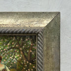 Original Hand Painted Vintage Figure Painting, Woman by the River Countryside Scene - Vintage Oil Painting - Arden Gallery