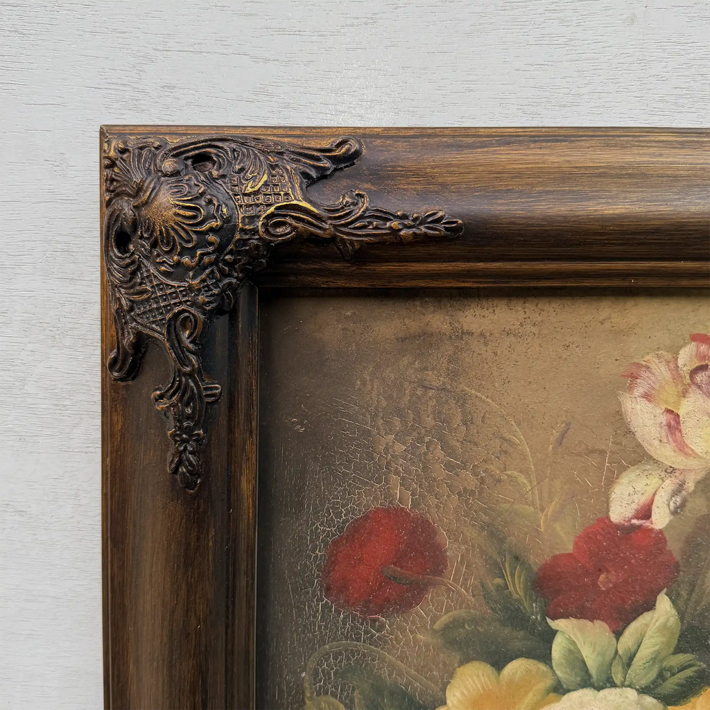 Original Vintage Floral Still Life Oil Painting, Classic Flower Bouquet Artwork 41 x 51 cm - Vintage Oil Painting - Arden Gallery