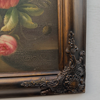 Original Vintage Floral Still Life Oil Painting, Classic Flower Bouquet Artwork 41 x 51 cm - Vintage Oil Painting - Arden Gallery