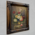 Original Vintage Floral Still Life Oil Painting, Classic Flower Bouquet Artwork 41 x 51 cm - Vintage Oil Painting - Arden Gallery