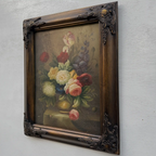 Original Vintage Floral Still Life Oil Painting, Classic Flower Bouquet Artwork 41 x 51 cm - Vintage Oil Painting - Arden Gallery