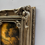 Original Vintage Landscape Oil Painting, Hand-Painted Artwork Featuring Country Road & Woodland Pastoral Scenery - Vintage Oil Painting - Arden Gallery