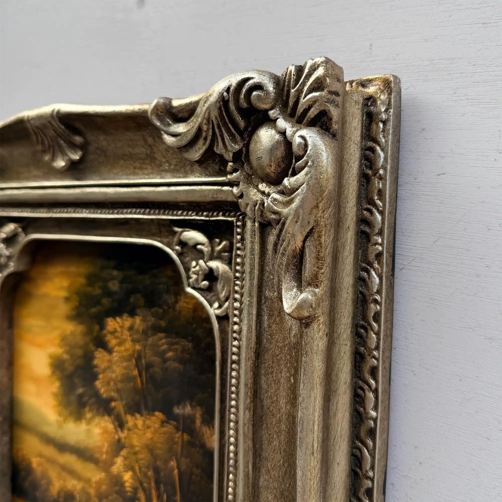 Original Vintage Landscape Oil Painting, Hand-Painted Artwork Featuring Country Road & Woodland Pastoral Scenery - Vintage Oil Painting - Arden Gallery