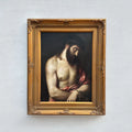 The Crown of Thorns | Vintage Religious Oil Painting | Ornate Gold Frame | 17.3×21.3in - Vintage Oil Painting - Arden Gallery