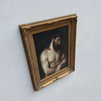 The Crown of Thorns | Vintage Religious Oil Painting | Ornate Gold Frame | 17.3×21.3in - Vintage Oil Painting - Arden Gallery