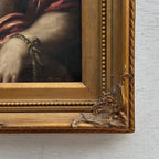 The Crown of Thorns | Vintage Religious Oil Painting | Ornate Gold Frame | 17.3×21.3in - Vintage Oil Painting - Arden Gallery
