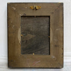 Venice Canal Landscape Oil Painting | Artwork on a Hand-Painted Tablet | with Carved Wooden Frame - Vintage Oil Painting - Arden Gallery