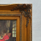 Vintage Catholic Cardinal Oil Painting, Framed European Religious Figure Art (16.1×18.1 in) - Vintage Oil Painting - Arden Gallery