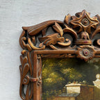 Vintage Genre Painting, European Couple Scene, Romantic Figurative Wall Art, Classical Antique Style Decor, One of a Kind 45x65cm - Vintage Oil Painting - Arden Gallery