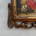 Vintage Genre Painting, European Couple Scene, Romantic Figurative Wall Art, Classical Antique Style Decor, One of a Kind 45x65cm - Vintage Oil Painting - Arden Gallery