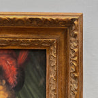 Vintage Gilded Carved Frame | Lady Portrait Hand-Painted Oil Painting 48x58cm - Vintage Oil Painting - Arden Gallery