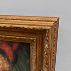 Vintage Gilded Carved Frame | Lady Portrait Hand-Painted Oil Painting 48x58cm - Vintage Oil Painting - Arden Gallery