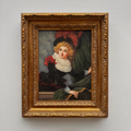 Vintage Gilded Carved Frame | Lady Portrait Hand-Painted Oil Painting 48x58cm - Vintage Oil Painting - Arden Gallery