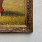 Vintage Horse Painting, Classic Hand Painted Equine Artwork, Ornate Wood Framed Collectible Oil Art - Vintage Oil Painting - Arden Gallery