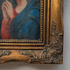 Vintage Praying Madonna Oil Painting, Small Framed Christian Art - Vintage Oil Painting - Arden Gallery