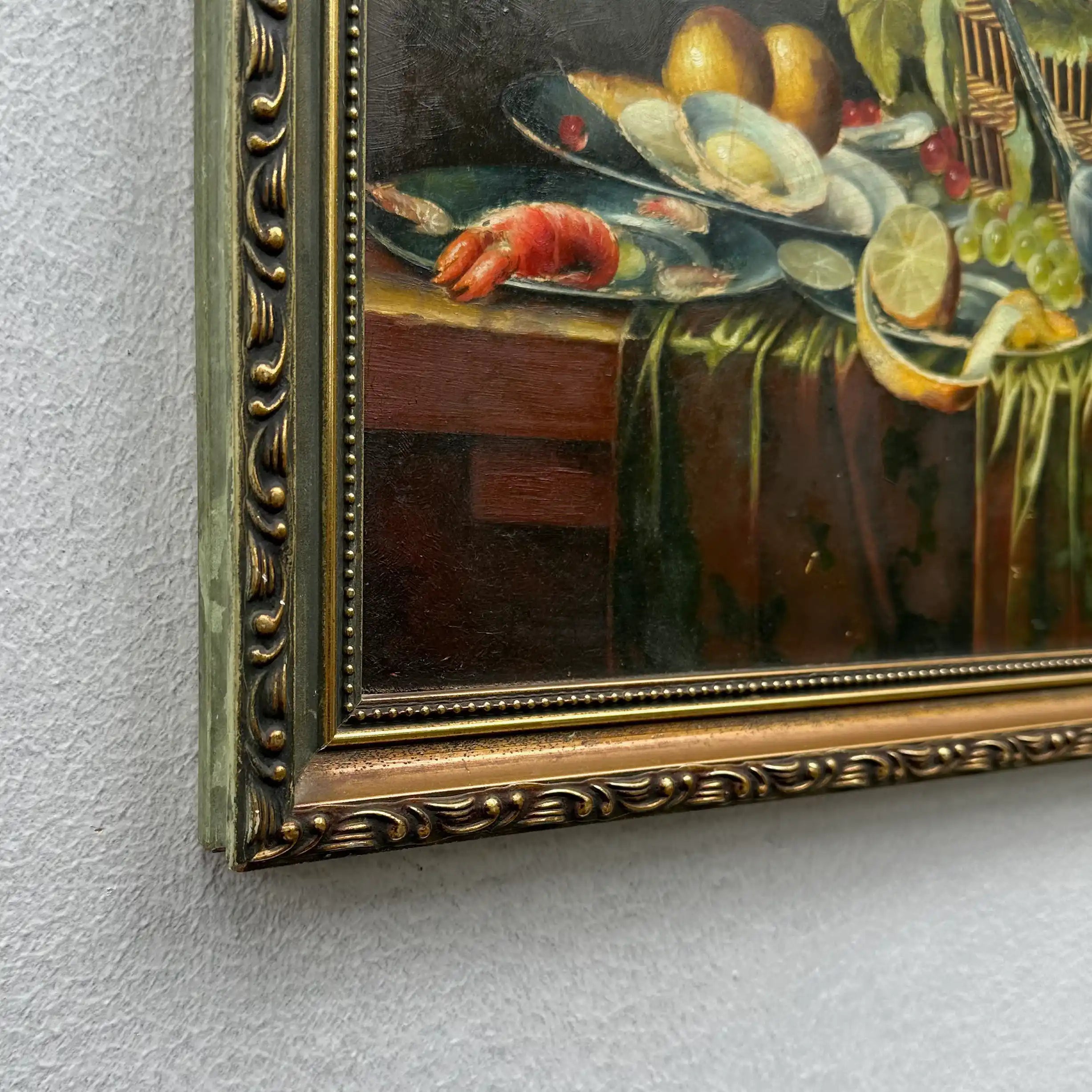 Vintage Still Life Hand-Painted Oil Painting | Mid-20th Century Artwork |  45x35cm - Vintage Oil Painting - Arden Gallery