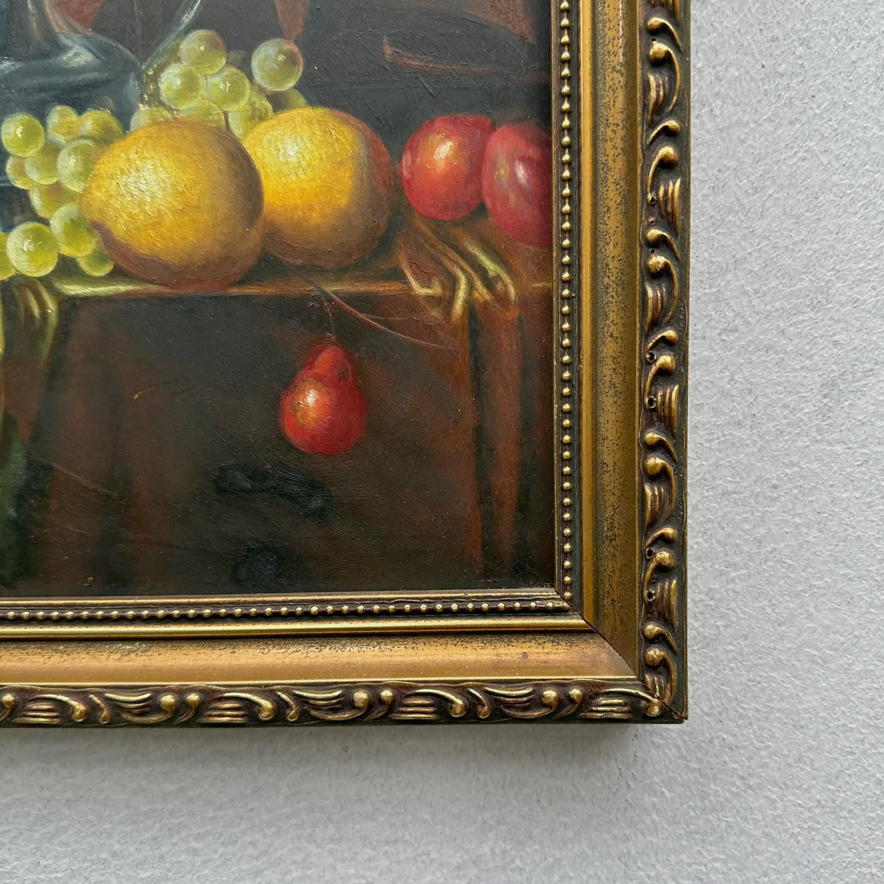 Vintage Still Life Hand-Painted Oil Painting | Mid-20th Century Artwork |  45x35cm - Vintage Oil Painting - Arden Gallery