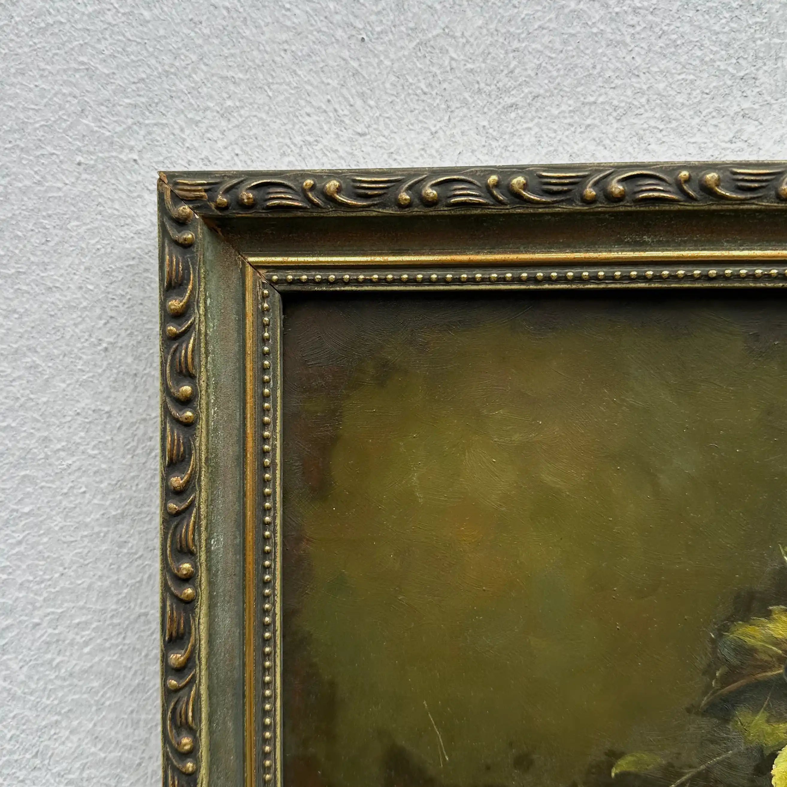Vintage Still Life Hand-Painted Oil Painting | Mid-20th Century Artwork |  45x35cm - Vintage Oil Painting - Arden Gallery