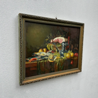 Vintage Still Life Hand-Painted Oil Painting | Mid-20th Century Artwork |  45x35cm - Vintage Oil Painting - Arden Gallery